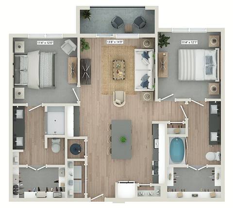 Floorplan B2 layout