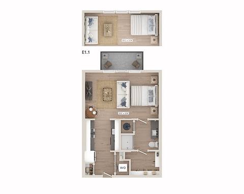 Floorplan E1.1 layout