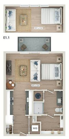 Floorplan E1 layout