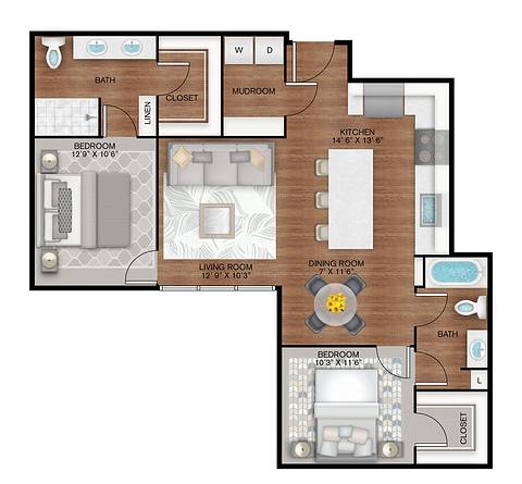 Floorplan B2 layout