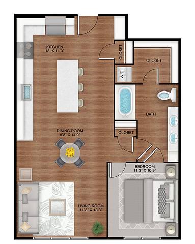 Floorplan A10 Essential Housing layout