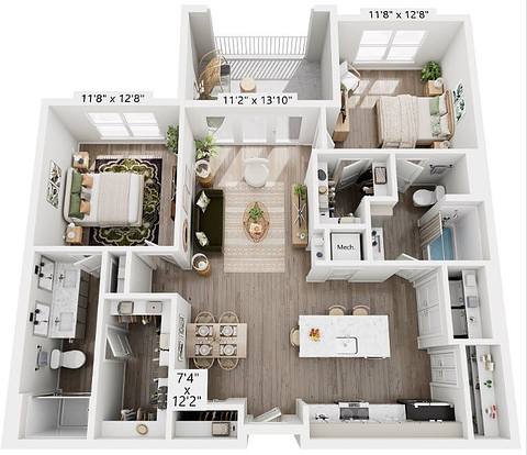 Floorplan B1 layout