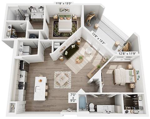 Floorplan B2 layout