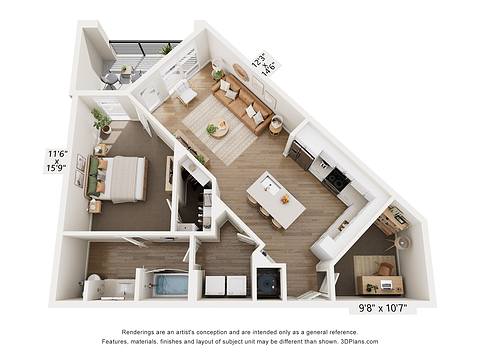 Floorplan A6-D layout