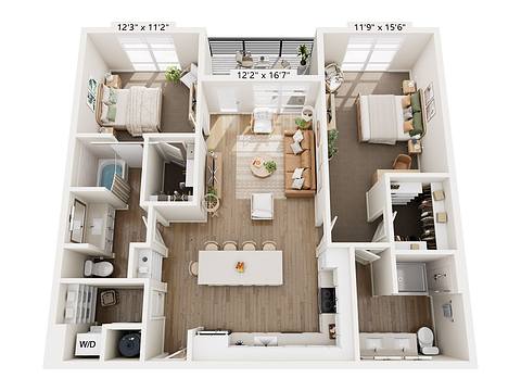 Floorplan B2-A layout