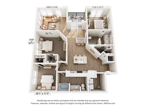 Floorplan C1 layout