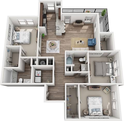 Floorplan C1 layout