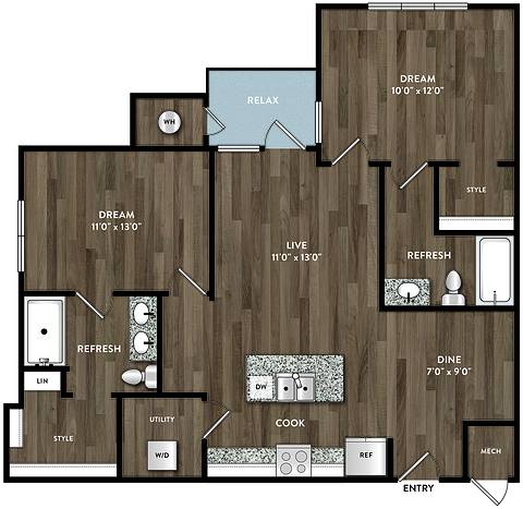 Floorplan B3 layout
