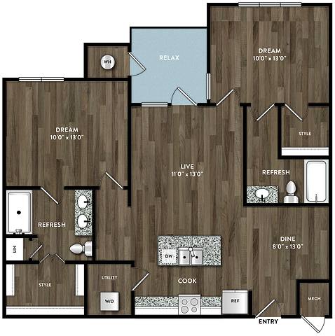 Floorplan B2 layout