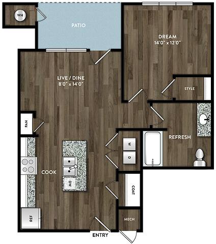 Floorplan A8 layout