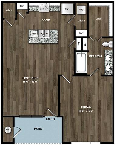 Floorplan A13 layout