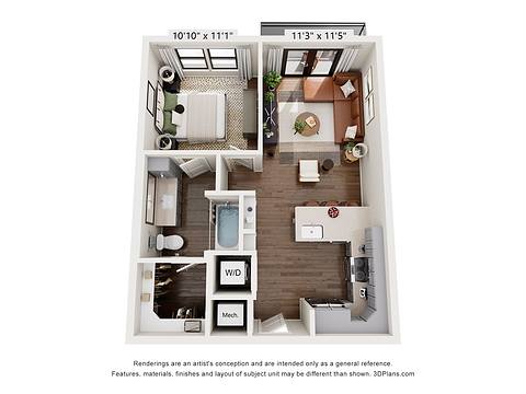 Floorplan A1 layout