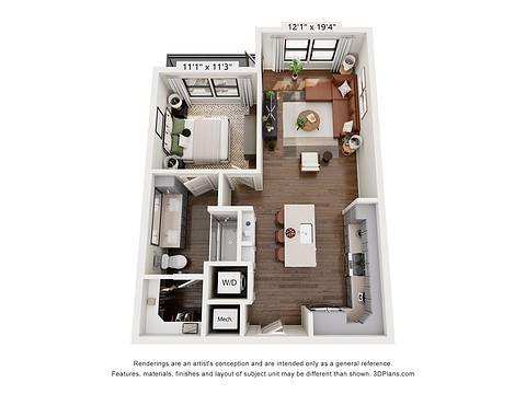 Floorplan A2 layout