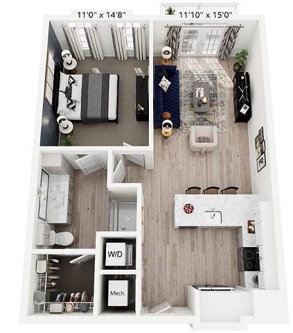 Floorplan A1.4 layout
