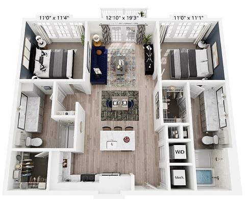 Floorplan B1.1 layout