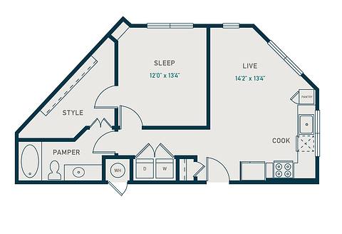 Floorplan E1SD layout