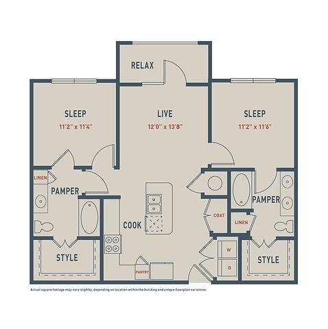Floorplan B2M layout