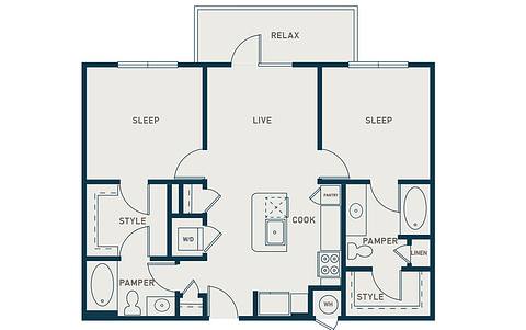 Floorplan B1D layout