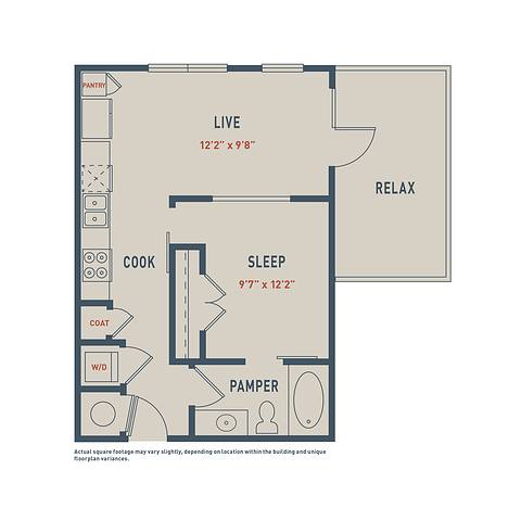 Floorplan E1AM layout
