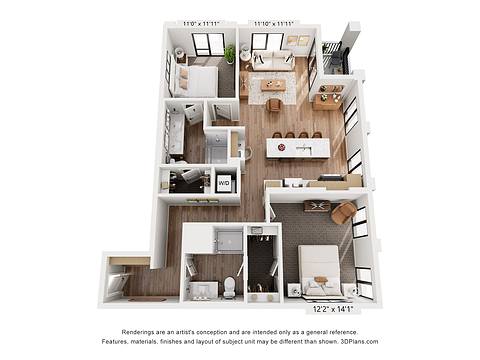 Floorplan B8 layout