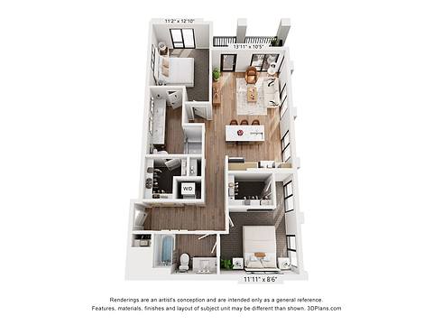 Floorplan B3 layout