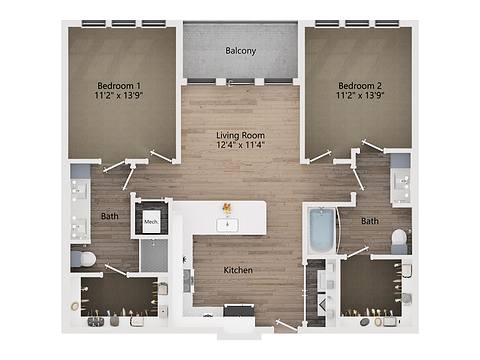 Floorplan B2 layout