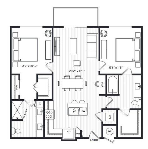 Floorplan B1 layout