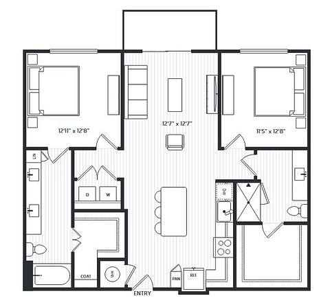 Floorplan B2 layout