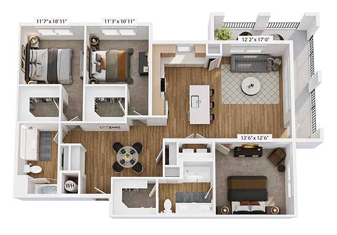Floorplan C1 layout