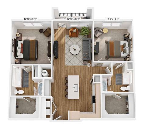 Floorplan B2 layout