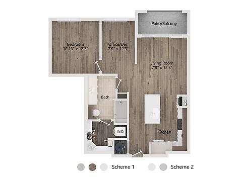 Floorplan A1b layout