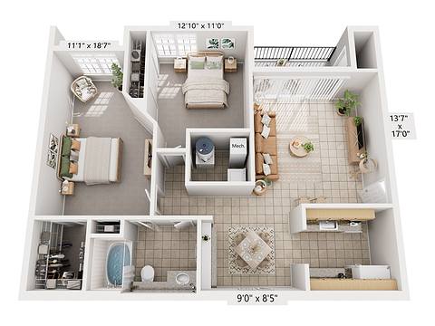 Floorplan The CoCo Plum layout