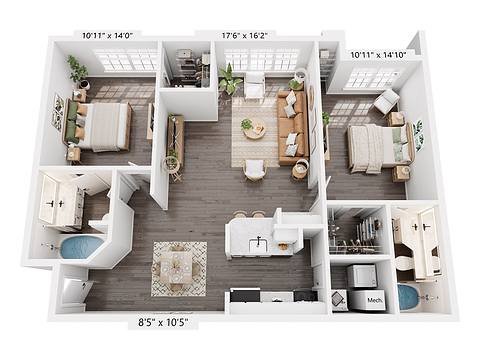 Floorplan The Dahlia Renovated layout