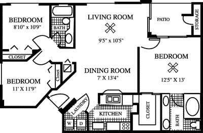 Floorplan The Fern layout
