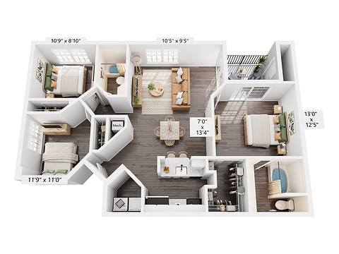 Floorplan The Fern Renovated layout