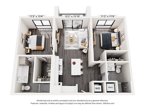 Floorplan B2w layout