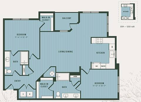 Floorplan Redbud layout