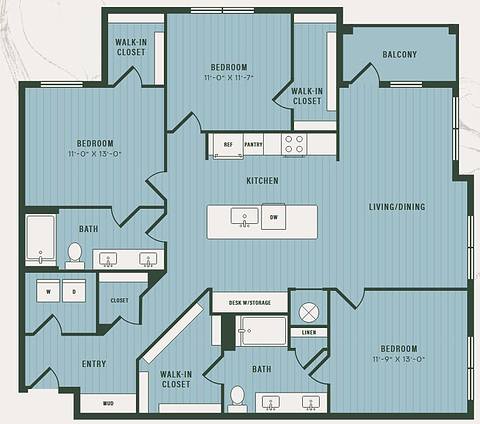 Floorplan Iris layout