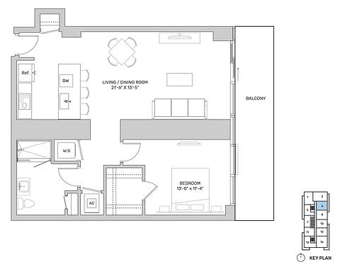 Floorplan A8 layout