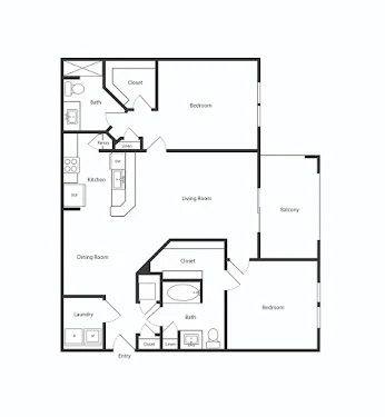 Floorplan 2B layout
