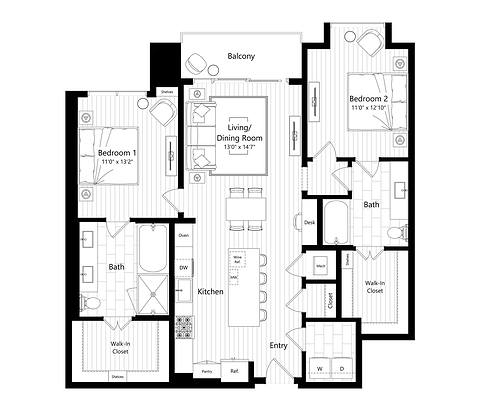 Floorplan B2 layout