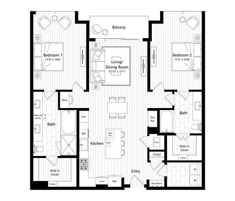 Floorplan B3 layout