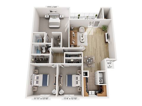 Floorplan C1 layout