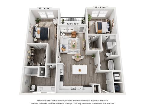 Floorplan B2 layout