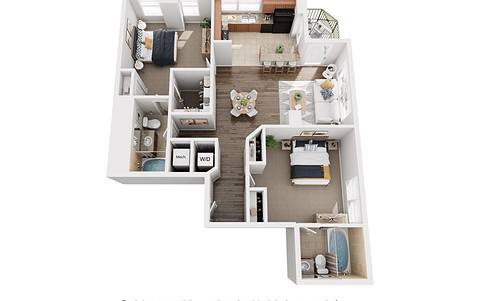 Floorplan The Portofino layout