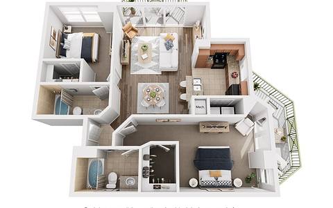 Floorplan The Aventine layout
