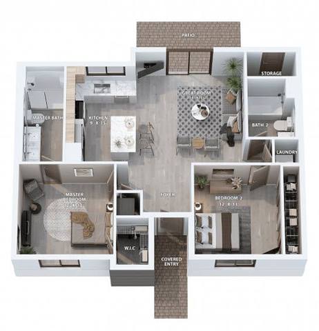 Floorplan B2 layout