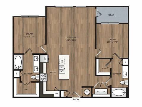 Floorplan B1 layout