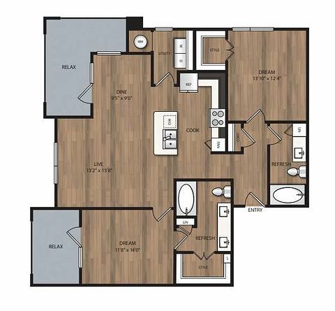 Floorplan B2 layout