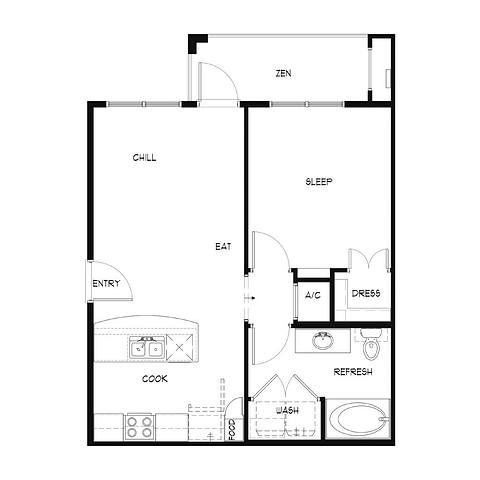 Floorplan A1 layout